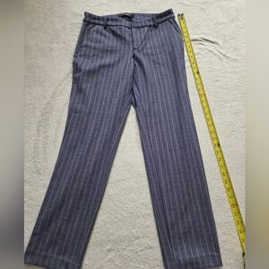 Liverpool Los Angeles Pinstripe Trousers Blue Size 6 Workwear